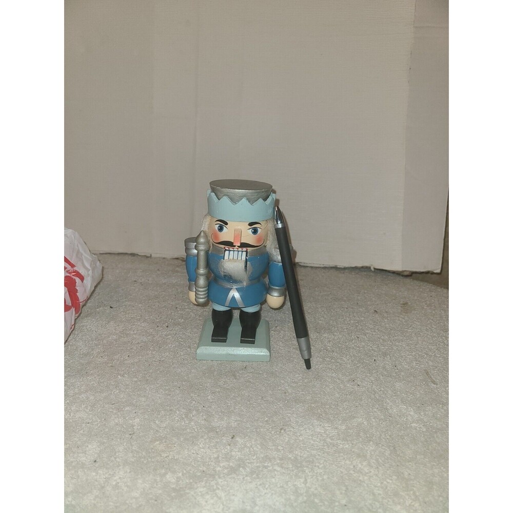 Holiday Nutcracker Blue Silver Kingsbridge International 6"